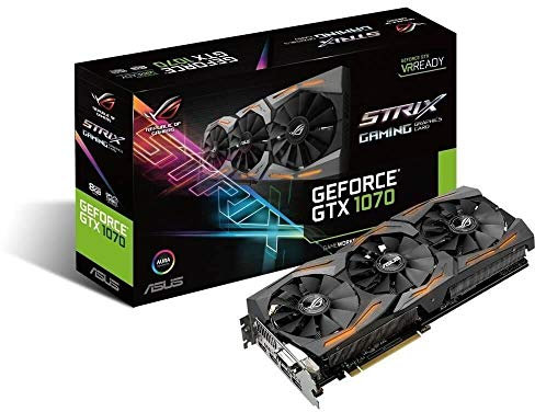 Asus GeForce ROG STRIX-GTX1070-8G-Gaming Scheda Grafica da 8 GB, DDR5