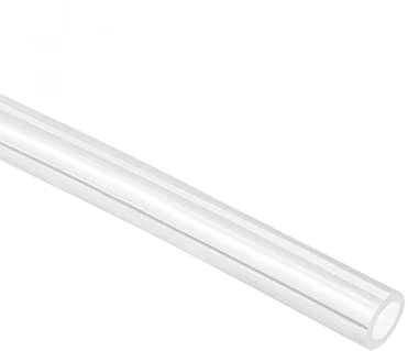 sourcing map Tuyau en Silicone 2mm ID x 3mm OD 2 Mètre de Long Tuyau Flexible en Caoutchouc de Silicone pour Eau et Air Transparent pour le Transfert d'Eau