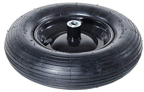 VERDELOOK Ruota pneumatica di Ricambio per carriola codice 81/1, Cerchio in Metallo Verniciato