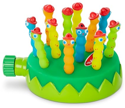 Melissa & Doug Splash Patrol Sprinkler Outdoor Water Toy for Kids - Water Sprinkler for Kids and Sensory Play, Connects to Standard Garden Hose, Ages 3+
