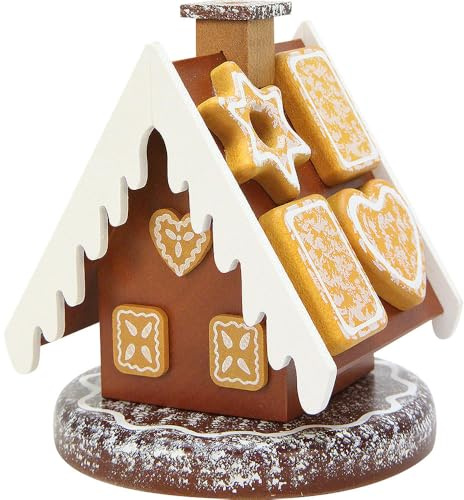 Räuchermännchen Lebkuchenhaus - 13cm - Original Erzgebirge Räuchermann - Christian Ulbricht