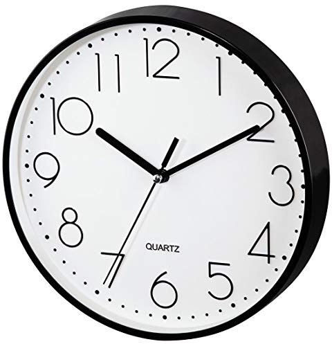 Hama Wanduhr PG-220 ohne Tickgeräusche, Schwarz
