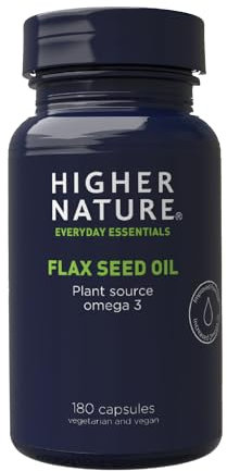 Higher Nature Flax Seed Oil 1000mg Capsules Pack of 180