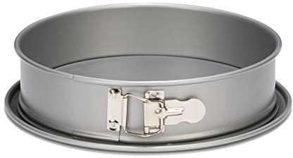 Springform Ø 24 cm mit auslaufsicherem Boden - Silver-Top Serie - Antihaftbeschichtung von Whitford - kratzfest & formstabil, silberfarben - 230 °C hitzebeständig, für Kuchen, Torten & Aufläufe