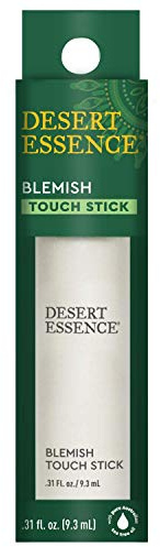 Desert Essence Herbal Blemish Touch Stick with Natural Extracts & Essential Oils - .31 Fl Ounce - Antiseptic Tea Tree Oil - Chamomile - Lavender - Palmarosa - Clear & Radiant Skin