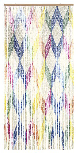 VERDELOOK Tenda Tipo Mais Colorata con Fantasia a Rombi, 120x240 cm, 68 Fili