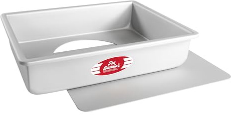 Fat Daddio's Anodized Aluminum Sheet Cheesecake Pan with Removable Bottom, 9 Inch x 13 Inch x 3 Inch