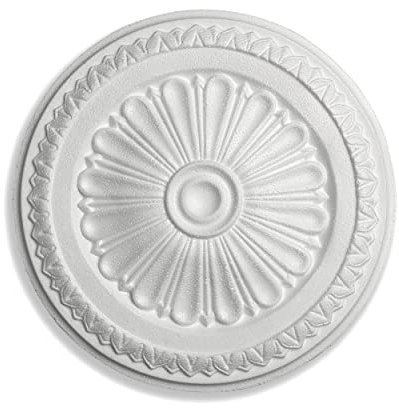 Rosone Decosa per Soffitto Modello DONATELLA Diametro 32 cm Bianco