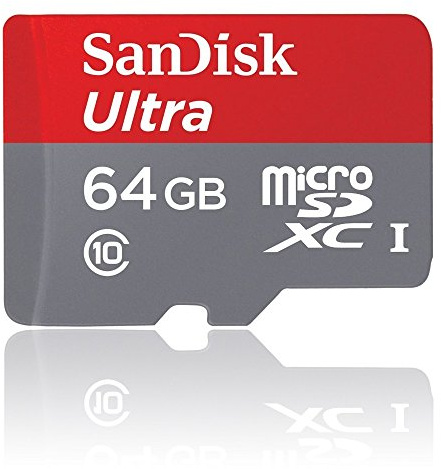 SanDisk Ultra - Tarjeta de memoria microSDXC UHS-I de 64 GB con adaptador SD, velocidad de lectura hasta 80 MB/s, Clase 10