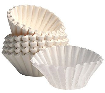 SARO - Set da 1000 filtri in carta per portafiltro a cestello di macchine da caffè, sbiancati, con diametro da 245 mm