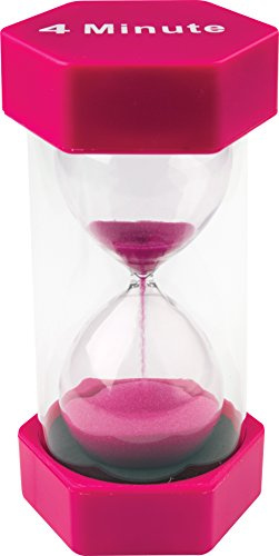 Teacher Created Resources 4 MInute Sand Timer, Large (20700), Hot Pink