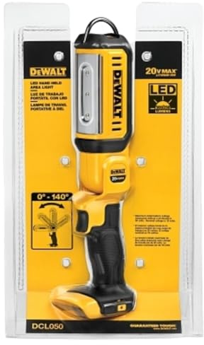 DEWALT 20V MAX LED Work Light, Rechargeable Flashlight, Pivoting Head, Bare Tool Only (DCL050)