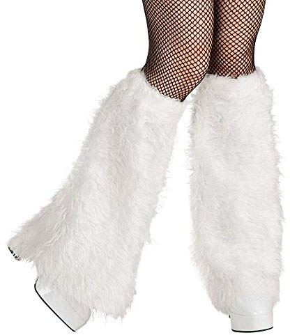 Boland - Beinwärmer Plüsch, ca. 50 cm lang, mit Gummizug, flauschig, schick, Karneval, Halloween, Fasching, Mottoparty, Verkleidung, Theater, Accessoire