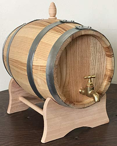 Agorà Botti Botte di Castagno da 2 Litri con Rubinetto di Ottone