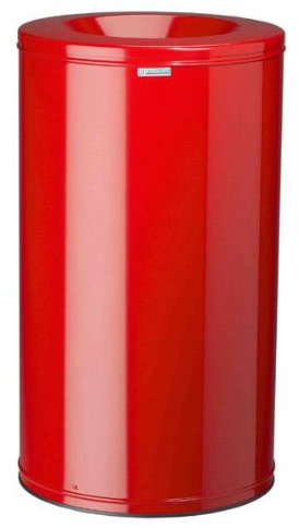 Corbeille à papier antifeu Neo - 110l - rouge signalisation - RAL 3020