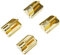 GARDINIA Ganchos adhesivos para varilla de cortina, 4 piezas, Con pasador de acero, Autoadhesivo, Altura: 11 mm, Bronce