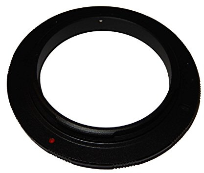 vhbw Adattatore retro anello macro 55mm compatibile con Panasonic Lumix DMC-L10 L1 DMC G6 G5 G3 G2 G1 GF6 GF5 GF3 GF2 GF1 GH3 GH2 GH1 G10 GX1 GX7.