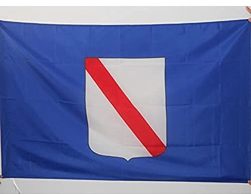 AZ FLAG Bandiera Campania 150x90 cm Italiana Poliestere 100D Asola | Uso interno ed esterno bandiera decorativa doppie cuciture e bordi rinforzati con guaina per asta