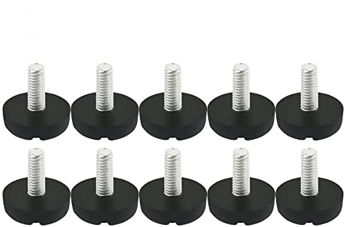 sourcing map 10 Stk M6 x 15mm Gewinde Nivellierung Schraube Typ geschlitzten Möbel Füße de