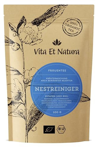 Vita Et Natura® BIO Nestreiniger Tee – Loser Kräutertee nach bewährter Rezeptur für den gesamten Zyklus – 100% biologisch und naturbelassen