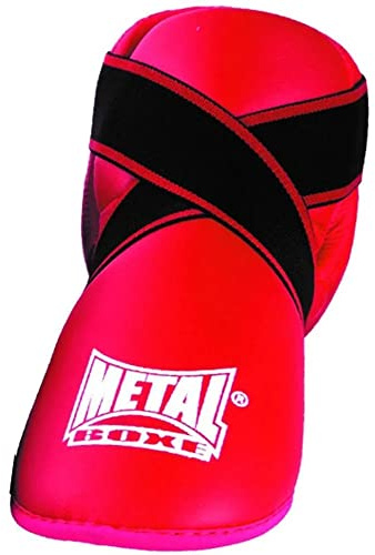 METAL BOXE Protège-Pieds Rouge Taille XS