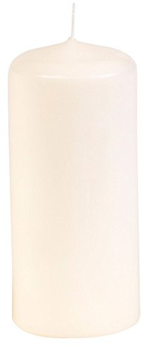 Gies Kerzen Stumpen 6er Pack Ø58x130mm Creme, Festlich, Traditionell, Minimalistisch, RAL Gütezeichen, Baumwolldochte