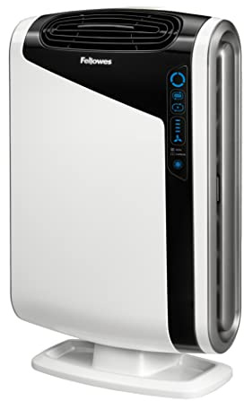 Fellowes Purificador de Aire AeraMax DX95, Sistema de Purificación en 4 Etapas con Filtro HEPA y Carbono, Tecnología AeraSafe y Auto Smart, Ideal para Estancias de hasta 140m²