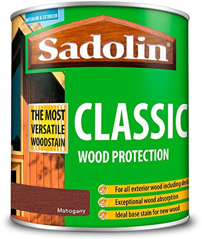 Sadolin Mahogany Classic Wood Stain Base Coat 1L