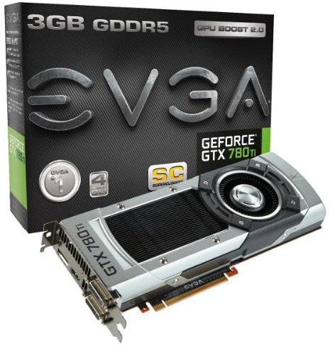 EVGA Nvidia GTX 780Ti SC 3GB 384-Bit Grafikkarte