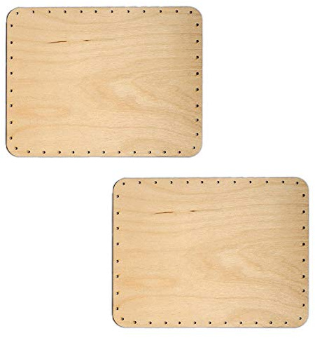 Zita's Creative 2X Korbboden eckig, 22x29cm für 3mm Peddigrohr - Flechten, Korbflechten, Schilf Set, Peddigrohr, Flechtmaterial, Flechtset, Rattan