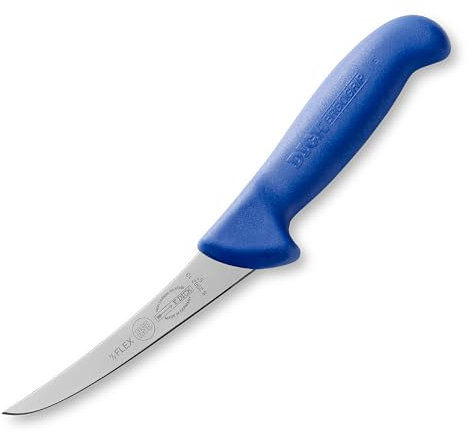 F. DICK Ausbeinmesser, ErgoGrip, halbflexibel (Messer mit Klinge 13cm, X55CrMo14 Stahl, nichtrostend, 56° HRC) 82982131, Blau