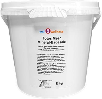 Totes Meer Mineral Badesalz/Saunasalz grob 5,0 kg - 100% naturrein aus dem Toten Meer