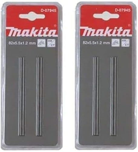2X Makita D-07945 82mm Reversible TCT Planer Blades Twin Pack -Fits Bosch Dewalt