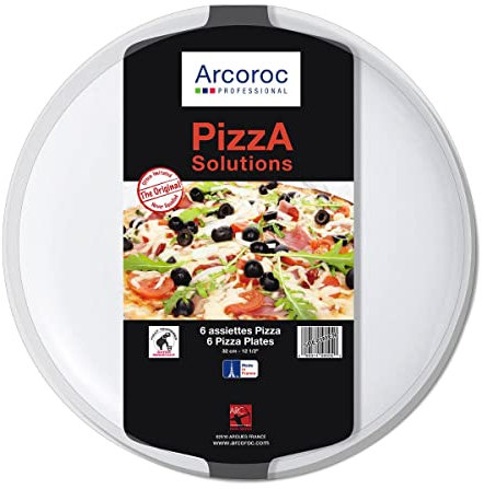 ARCOROC ARC Solutions - Vajilla, Vidrio opalino, Blanco, Pizza