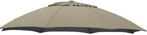 Ersatzbezug Taupe/braun-meliert zum Easy Sun Ø 375cm,