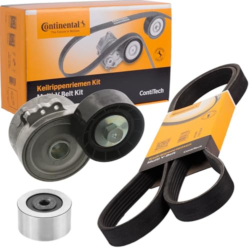 CONTITECH 6PK1153K2 Keilrippenriemensatz 6-Rippenanzahl + Spannrolle + Umlenkrolle Kompatibel mit PEUGEOT 307 3A/C 0019938896 028260849J MB879764