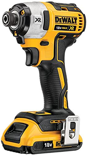 DeWalt DEWDCF887D2 3-Speed XR Brushless Impact Driver with 2 x 2 A Li-Ion Battery, 18 V, Yellow