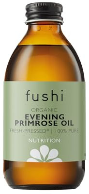 Fushi Organic Evening Primrose Oil 100 ml | Min 10% Gamma Linoleic Acid | Fresh-Pressed | Rich source of Omega 6 fatty acids | Best for Inner Health & Dry Skin | Manufactured in the UK