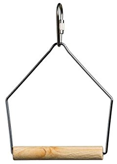 Prevue Pet Products BPV387 Natural Wood Birdie Basics Birch/Wire Swing, 3 by 4-Inch