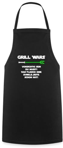 Spreadshirt Grill Wars Fleisch Dunkle Seite Schon Hat BBQ Kochschürze