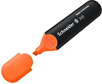 Schneider Schreibgeräte Textmarker Job, nachfüllbar, orange, 1 Stück (1er Pack)