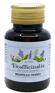 MIRTILLO ROSSO 70 Capsule 500 mgBenefico per le Vie Urinarie - Benefico per tutti gli epiteli-Supporta la funzionalita degli occhi