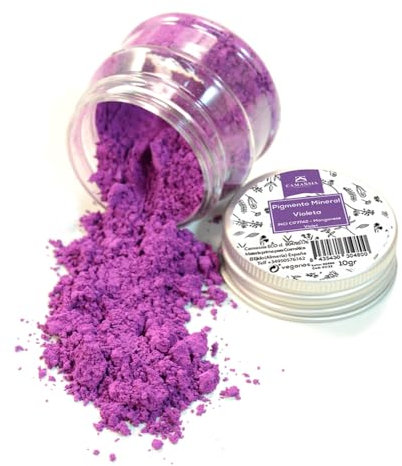 Camassia Pigmento mineral en polvo Violeta | Pigmentos minerales y micas | Pigmento cosmético de alta pureza - Manganese Violet | 10gr