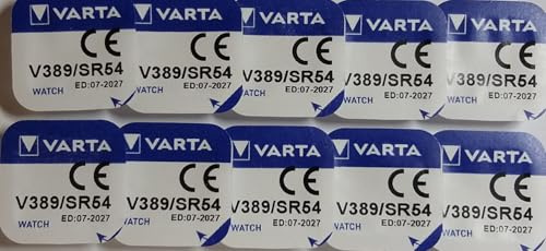 Varta Lot de 10 piles bouton V389
