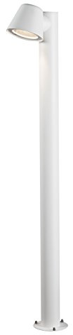 Konstsmide Wegeleuchte Trieste | Aluminium weiss | Outdoor IP44 | GU10-Fassung | 7524-250