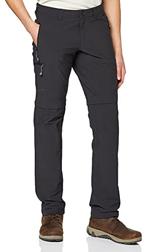 Schöffel Herren Pants Koper Zip Off, flexibel einsetzbare Wanderhose für Männer, strapazierfähige und wasserabweisende Outdoor Hose, black, 52