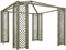 GAZEBO GIARDINO LASA 3X3 MT IN LEGNO IMPREGNATO PER ARREDO ESTERNO PISCINA