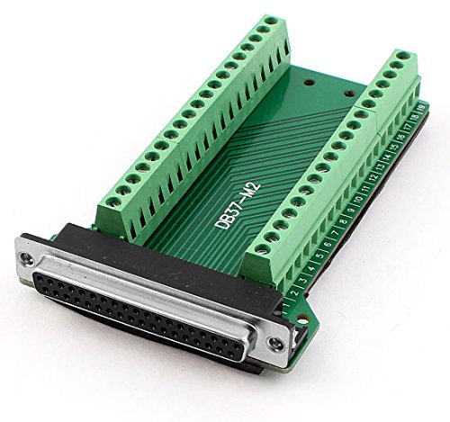 sourcing map DB37 Buchse 37 Stift Adapter Stecker Klemme Breakout Platine 2 Zeile de