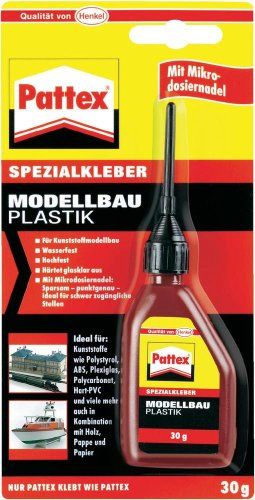 Pattex-Plastik-Kleber 30g | Pattex, PVC, ABS, Acryl, Hartkunststoff, Reparatur, transparent, Spezialkleber, Modellbau, starke Haftung, schnell