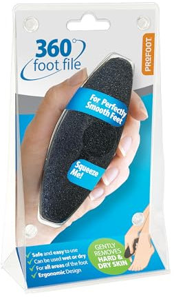 Profoot 360 Foot File - Foot File Ideal for Calluses - Ergonomic Unique Design - Removes Hard Skin and Calluses - Gentle Remover Leaving Feet Smooth